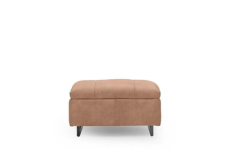 Gisella Fabric Large Footstool - Dexter Sand