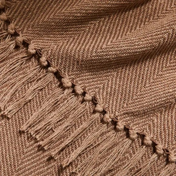 Jenson Herringbone Throw Blanket 2