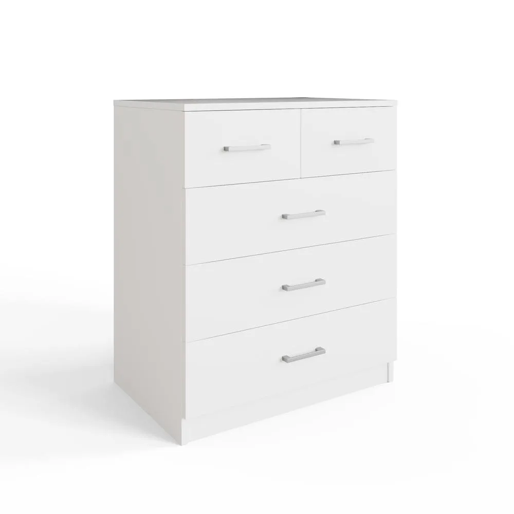 GFW Bailey 2+3 Drawer Chest in White 2