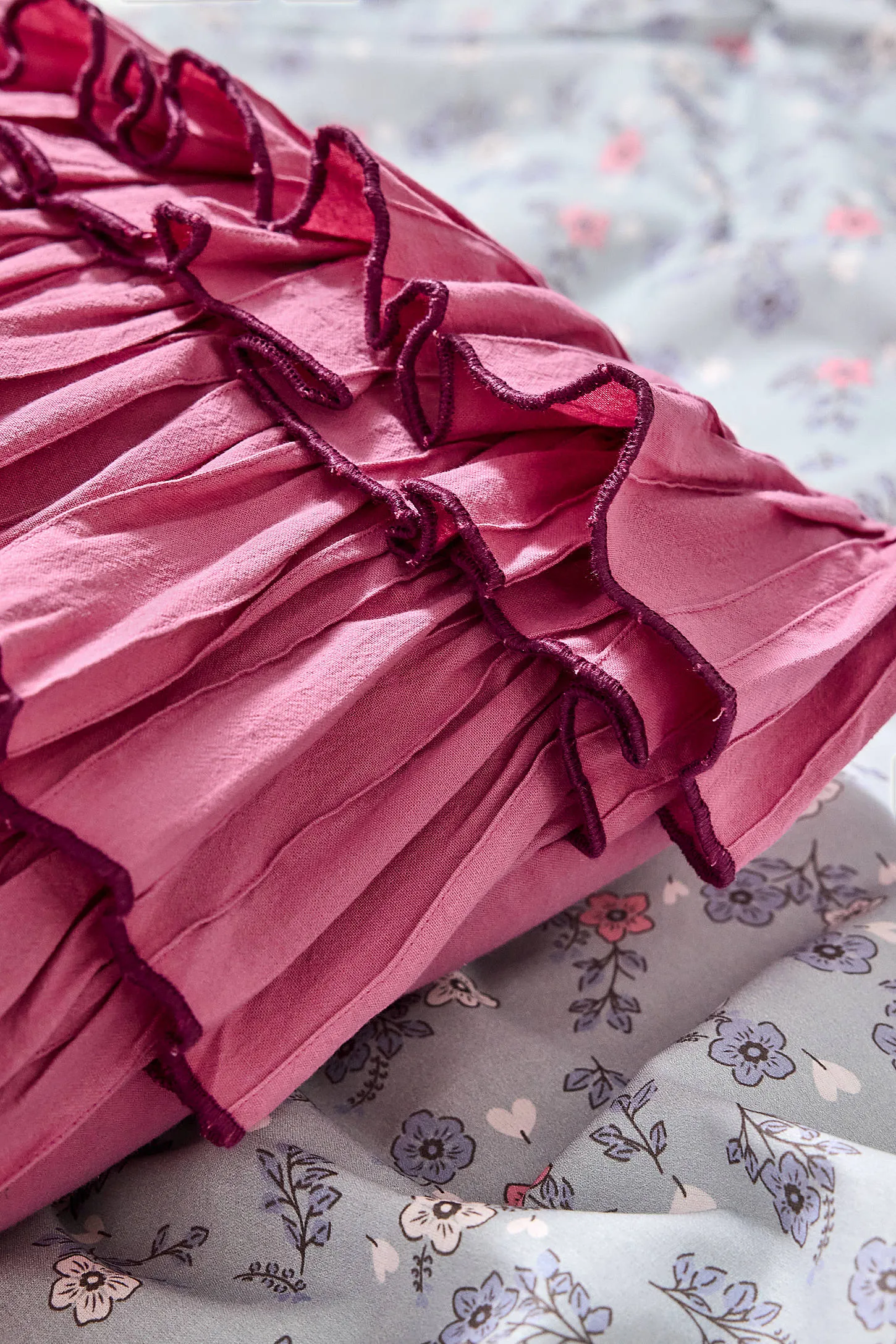 Raspberry Ruffle Cushion ALL 2