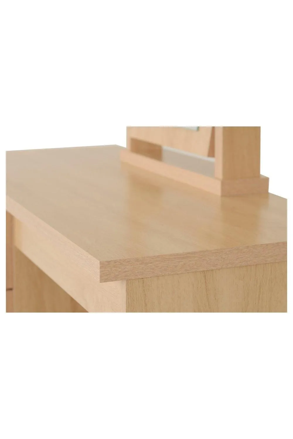 Seconique Nevada 4 Drawer Dressing Table Set in Light Oak 5