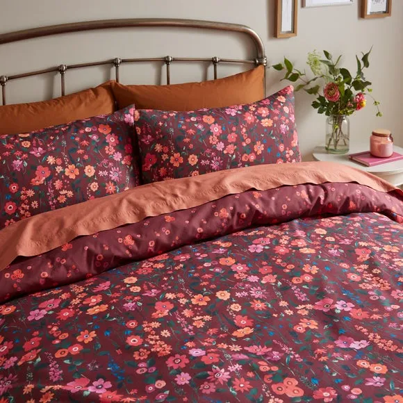 Meadow Floral Polycotton Duvet Cover & Pillowcase Set 2