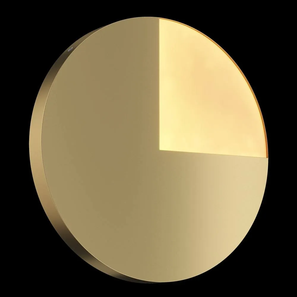 Netlighting Jupiter Modern Integrated LED Wall Lamp Brass 3000K in Gold 2