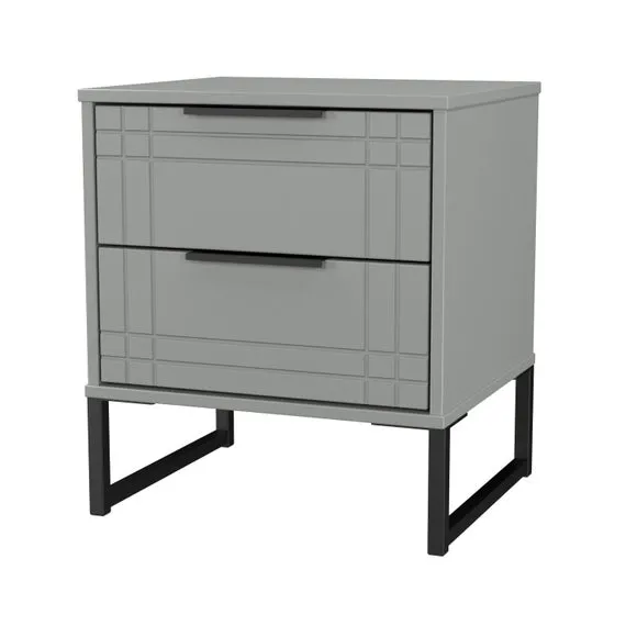 Darlton 2 Drawer Bedside Table 4
