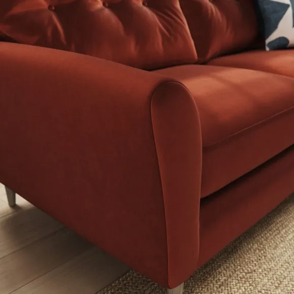 Sven Opulent Velvet 3 Seater Sofa 5