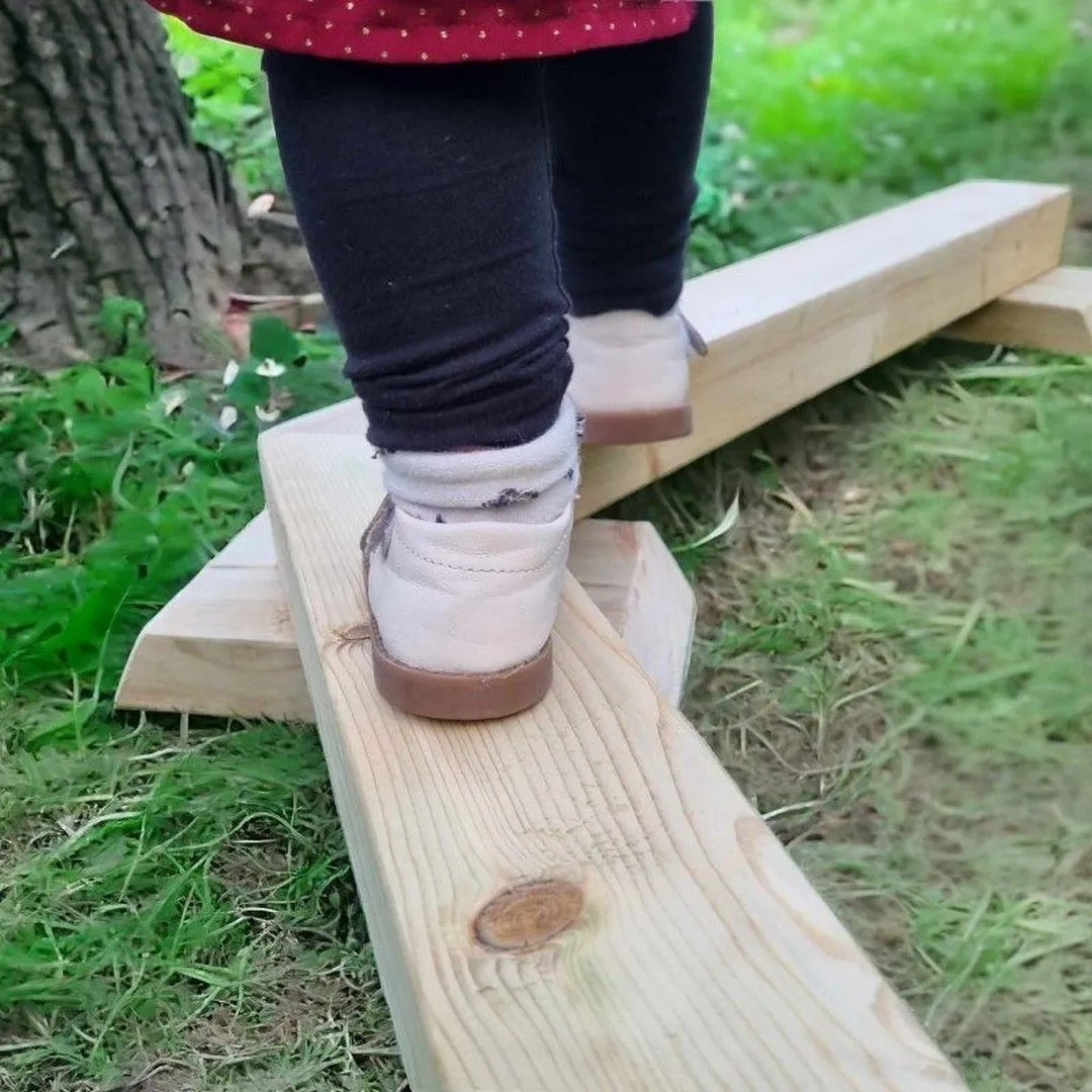 Buttercup Farm Children's Zig Zag Balance Beam Walking Bar - L240 x W30 x H12 cm in Brown 5