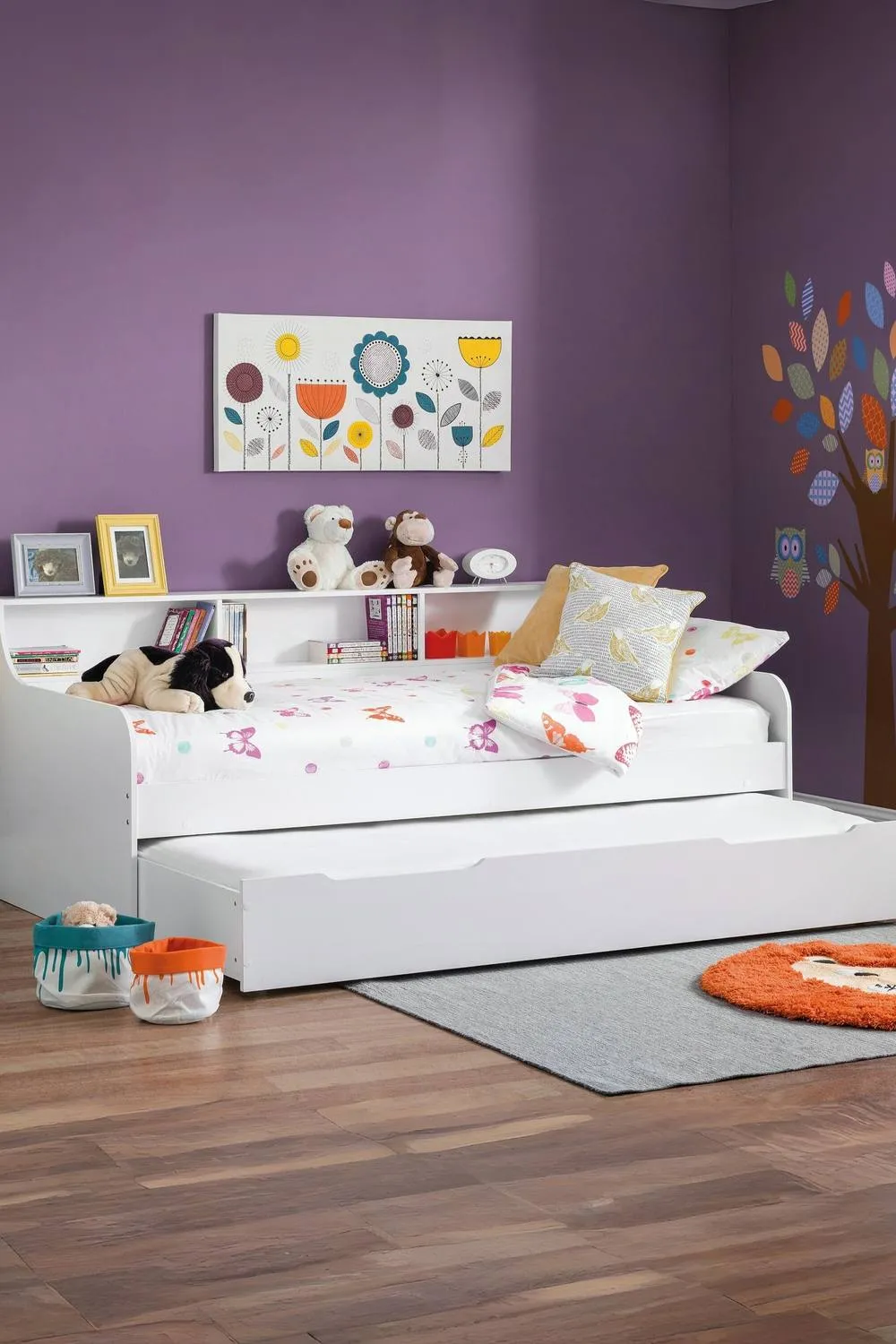 Julian Bowen Grace Single White Daybed with pull-out Trundle 2
