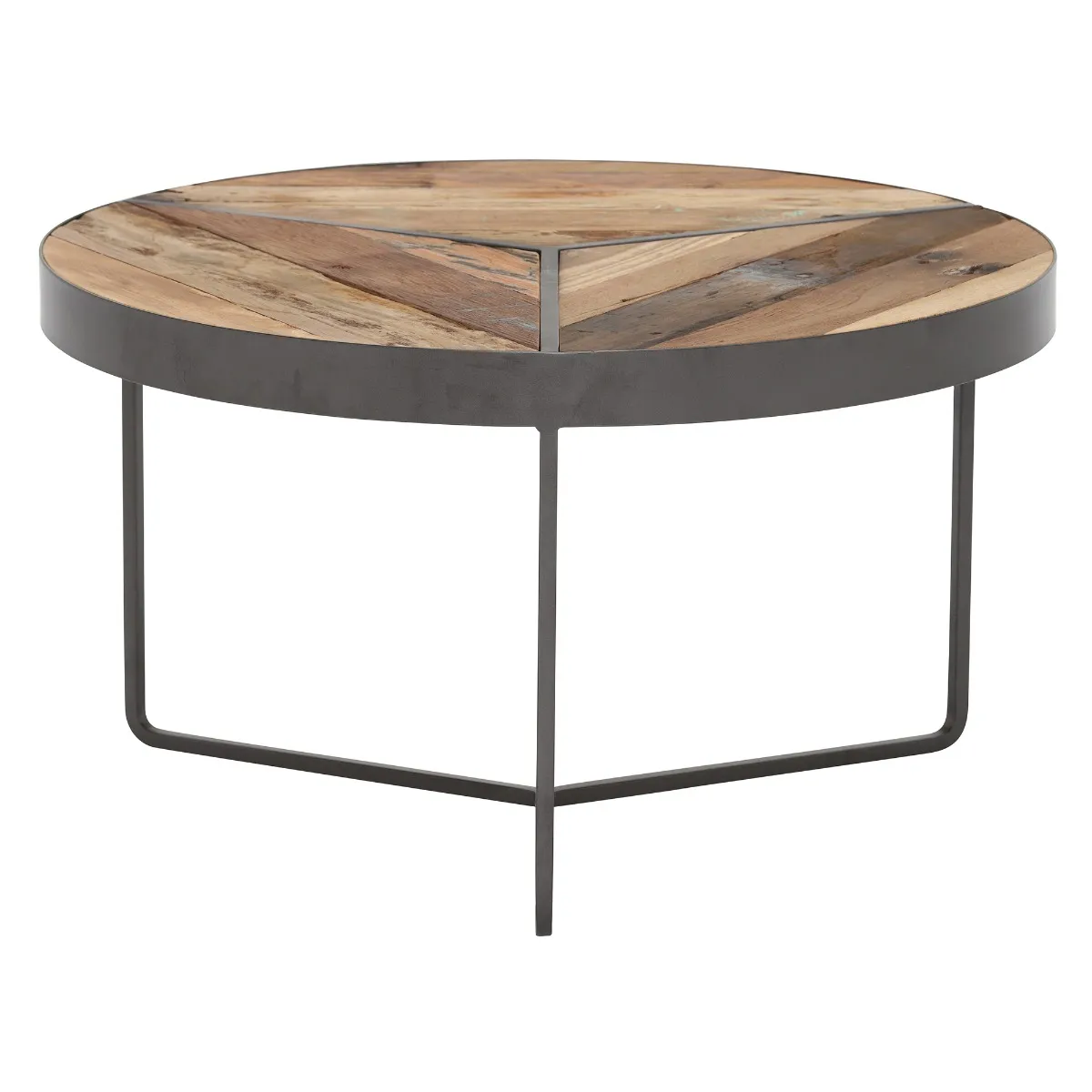 Taiga Small Round Rustic Coffee Table