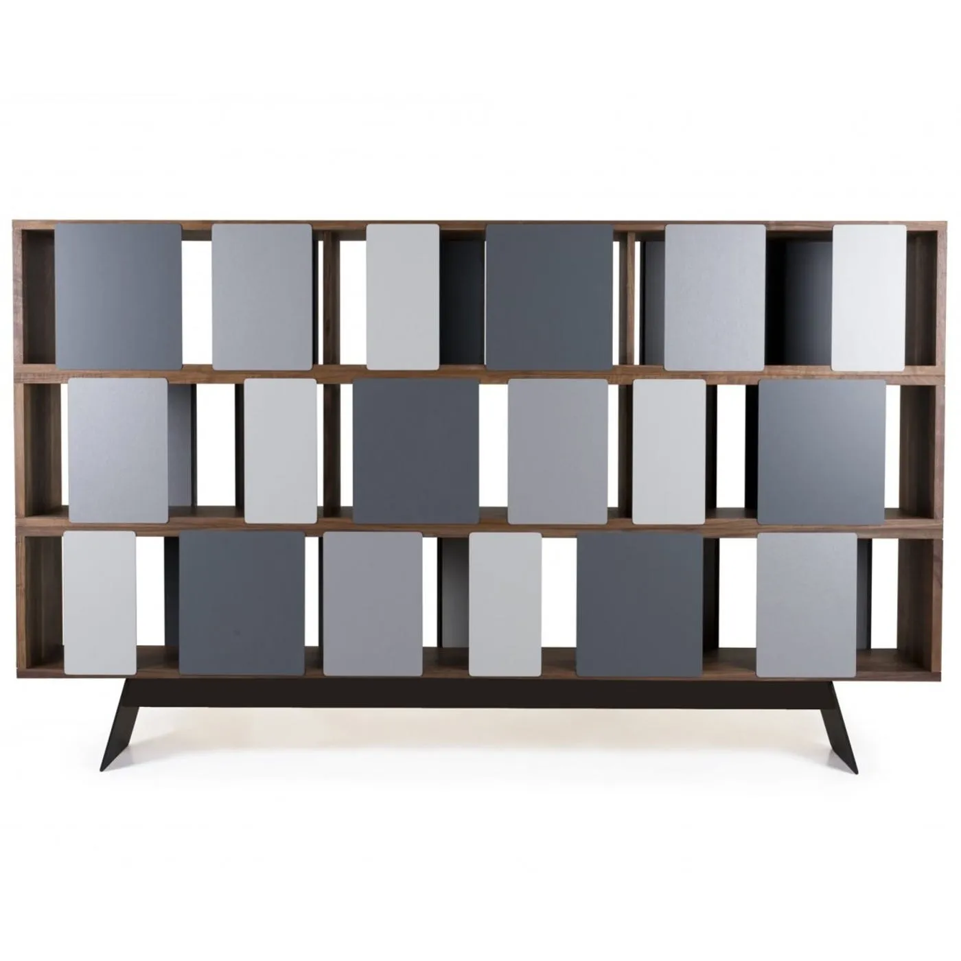 Heal's Different Trains Wide 3-Tier Cabinet Walnut 2