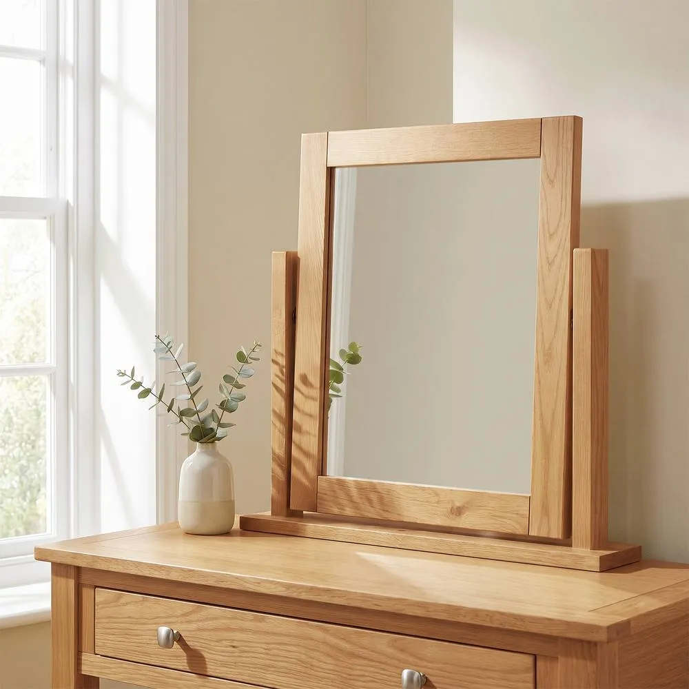 Seconique Cambridge Dressing Table Mirror - Honey in Light Brown