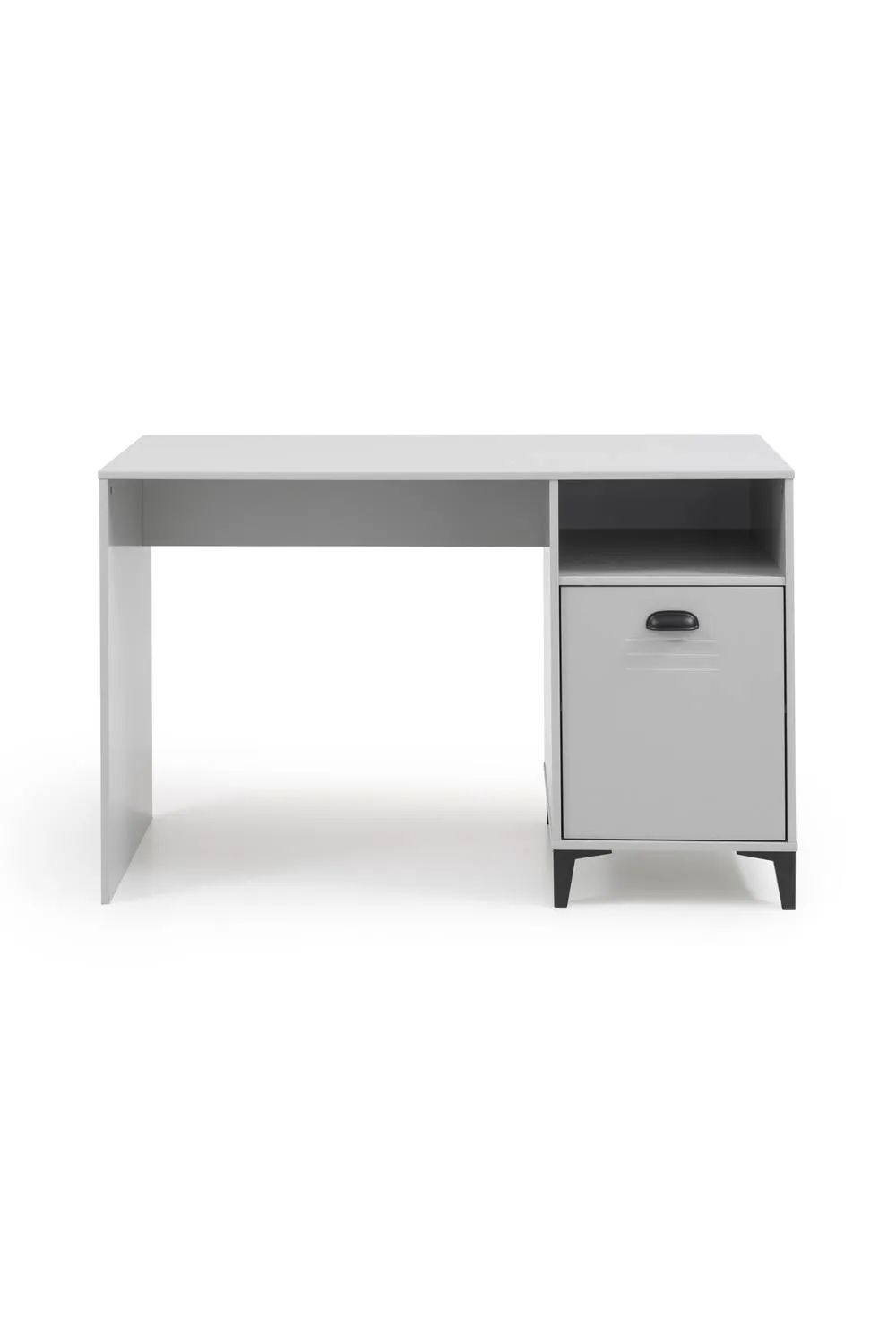 Julian Bowen Lakers Locker Style Desk with Shelf & Cupboard in Grey 5