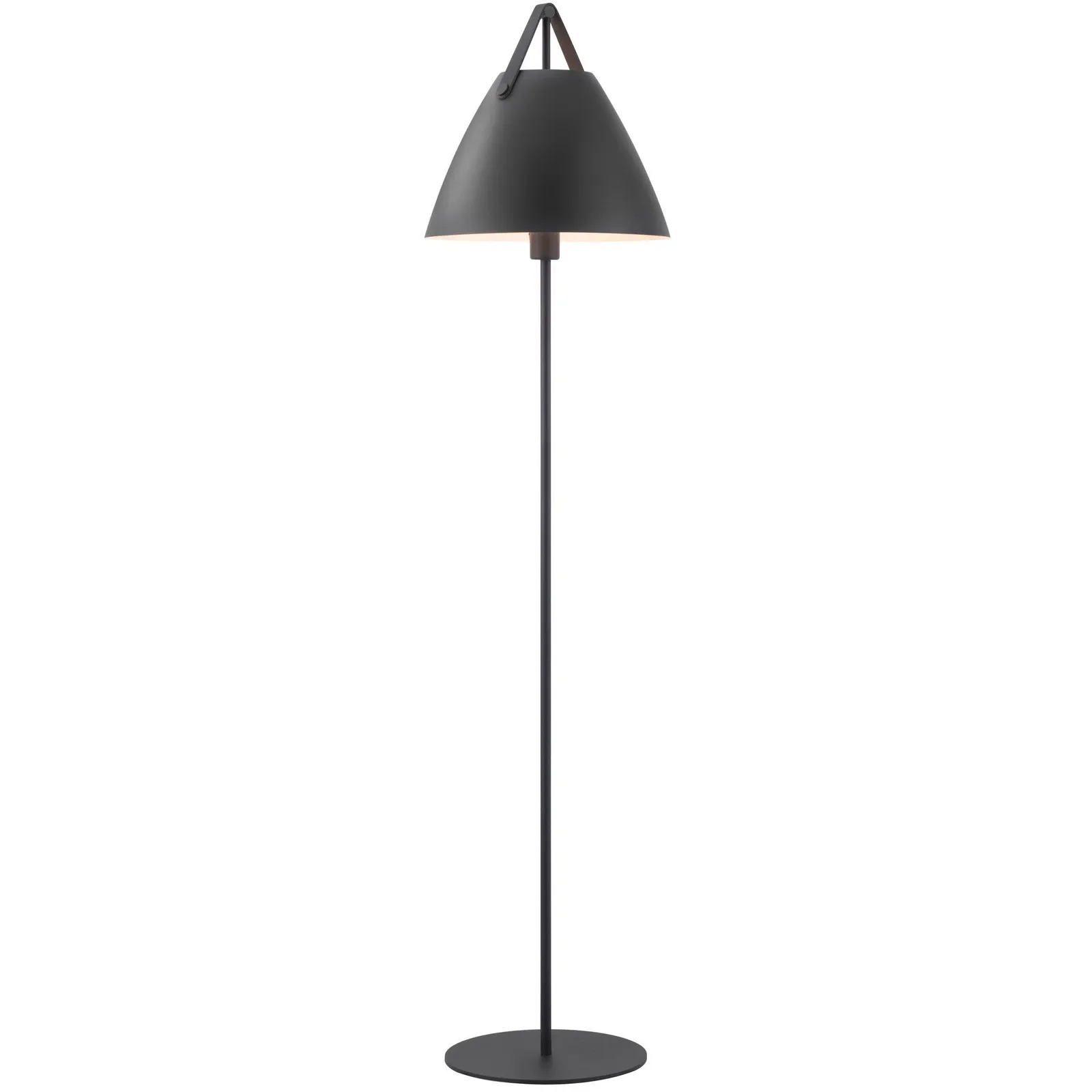 Nordlux Strap Floor Lamp Black Metal Livingroom E27 Switch 2