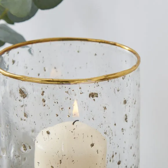 Recycled Glass Hurricane Candle Holder 2