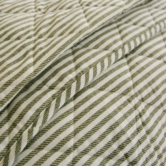 Camille Stripe Brushed Bedspread 2