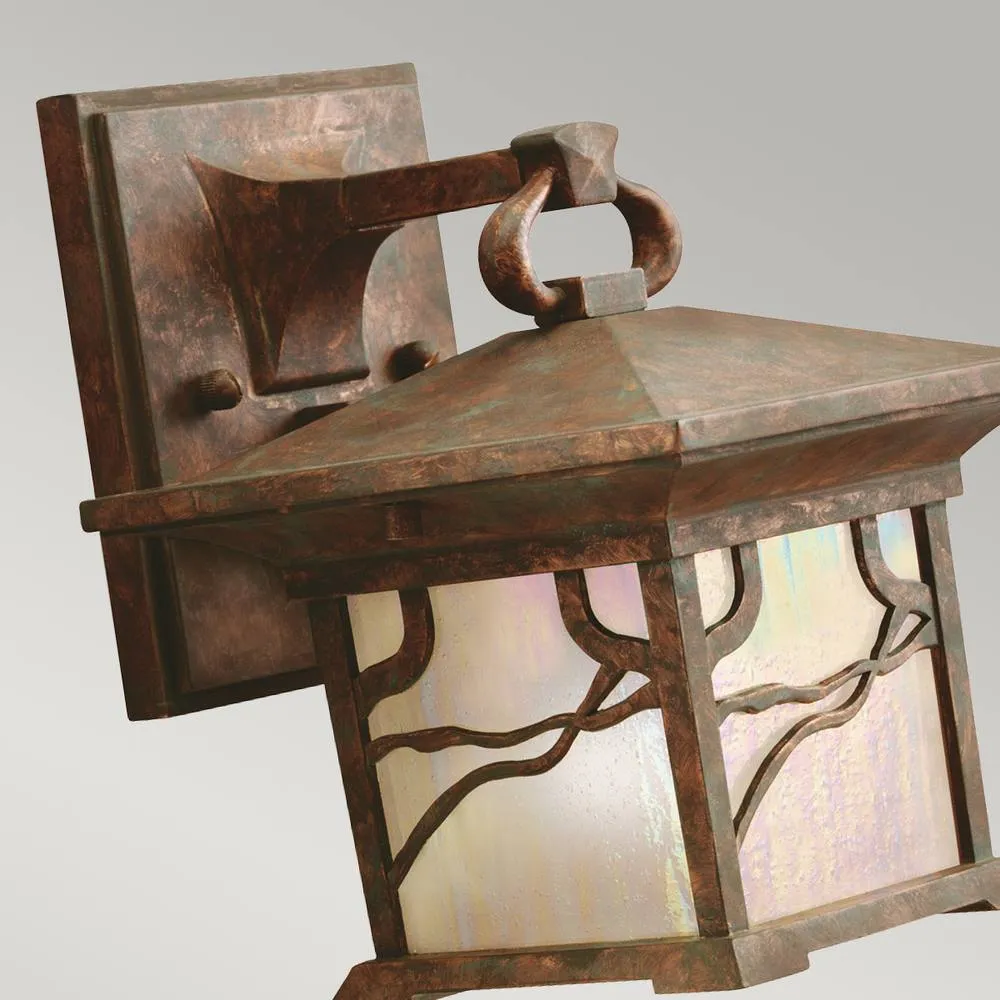Netlighting Kichler Morris Outdoor 1 Light Wall Lantern Copper IP44 in Brown 2