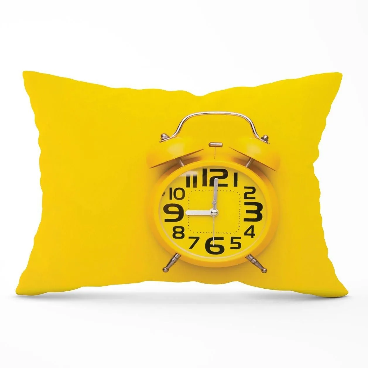 Warren Reed - Designer Yellow Alarm Clock Cushions
