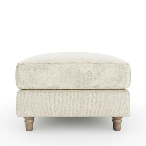 Flori Chunky Chenille Footstool 6