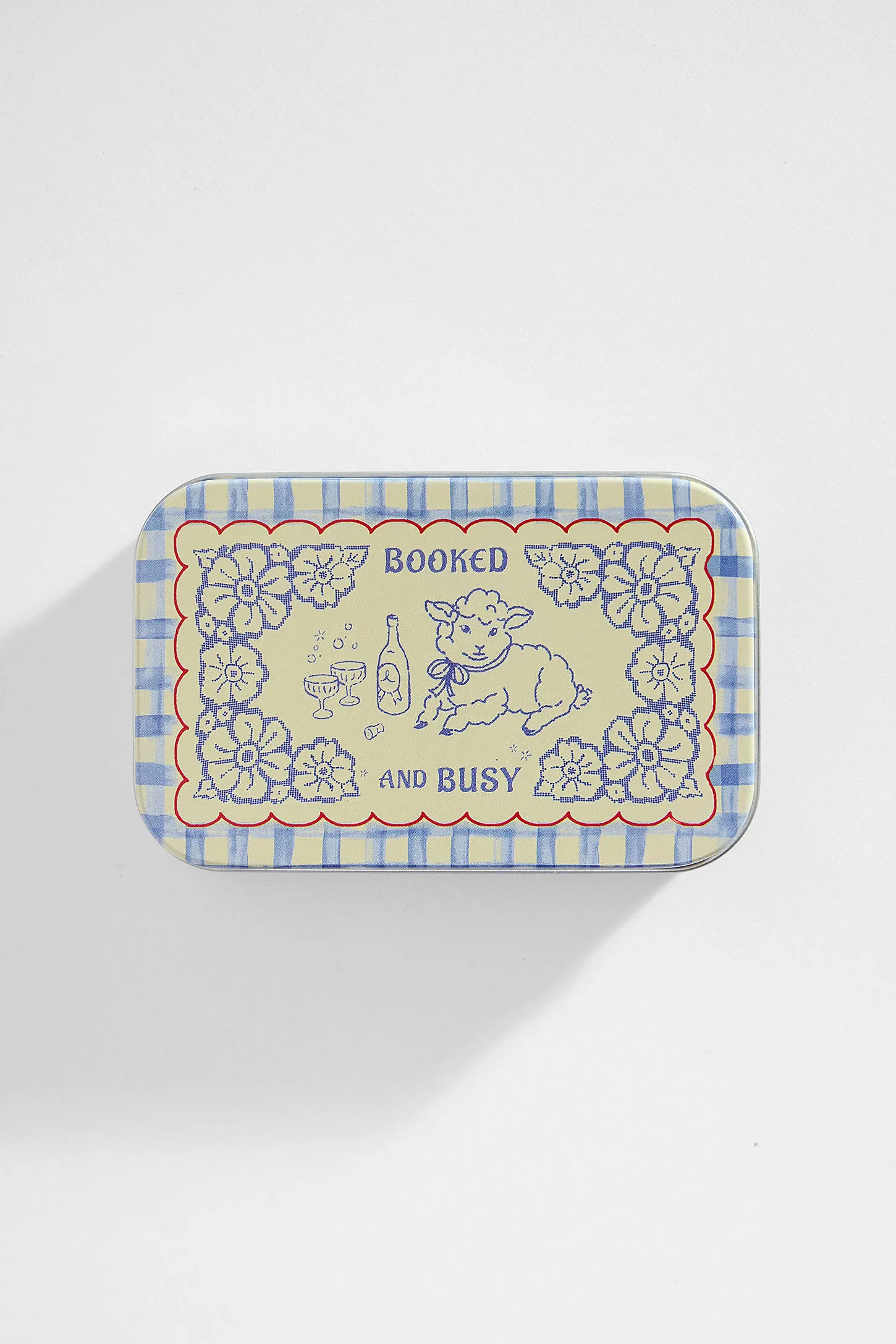 Scentiments Booked & Busy Tin Candle - Blue 4