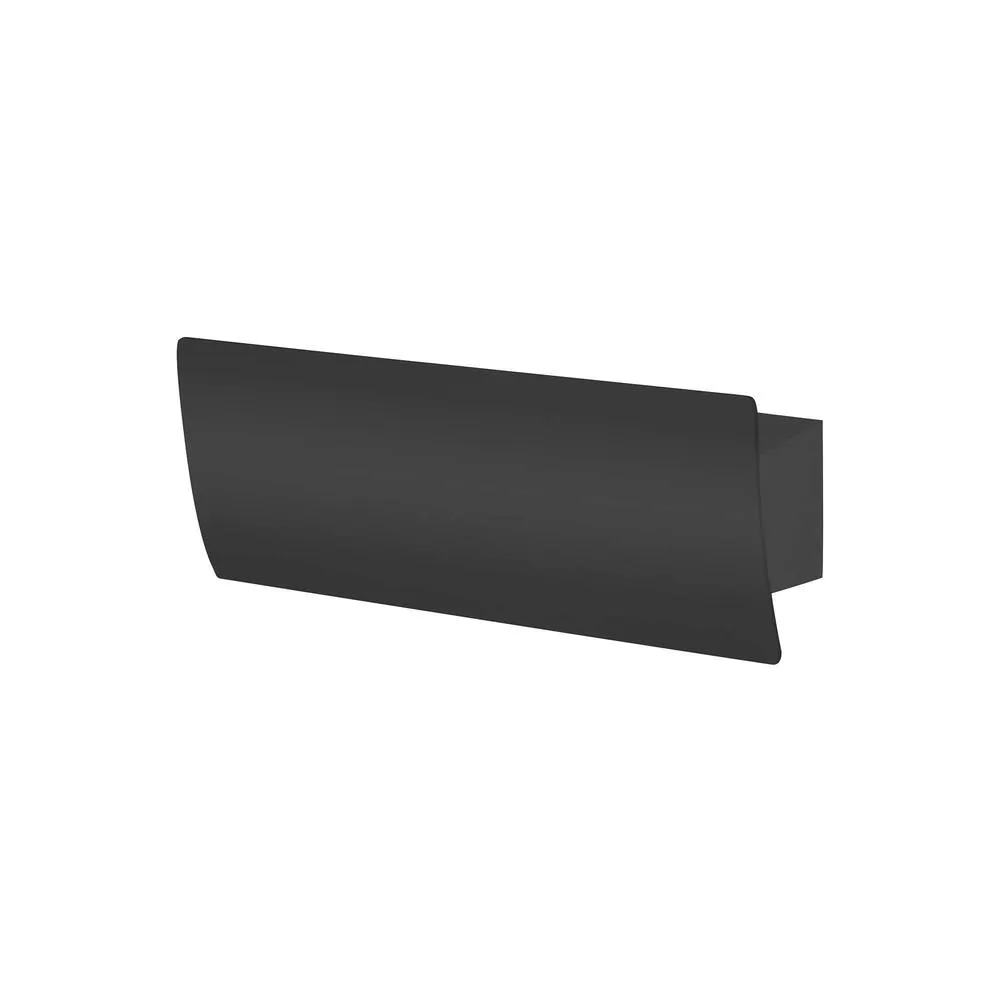 Netlighting Duna LED Flush Wall Light Black 35cm 3857lm 3000K
