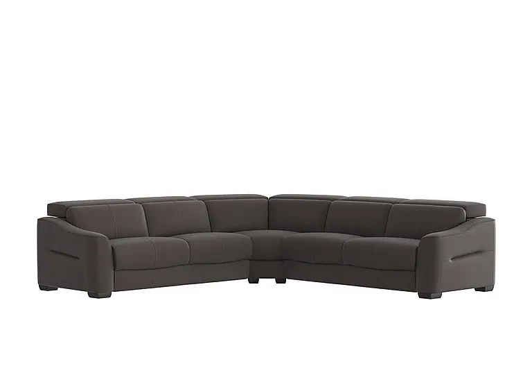 Xavier Fabric Large Corner Sofa - Dark Grey