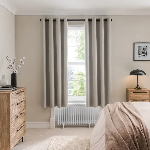 Luna Brushed Eyelet Curtains (Blackout Available) 4