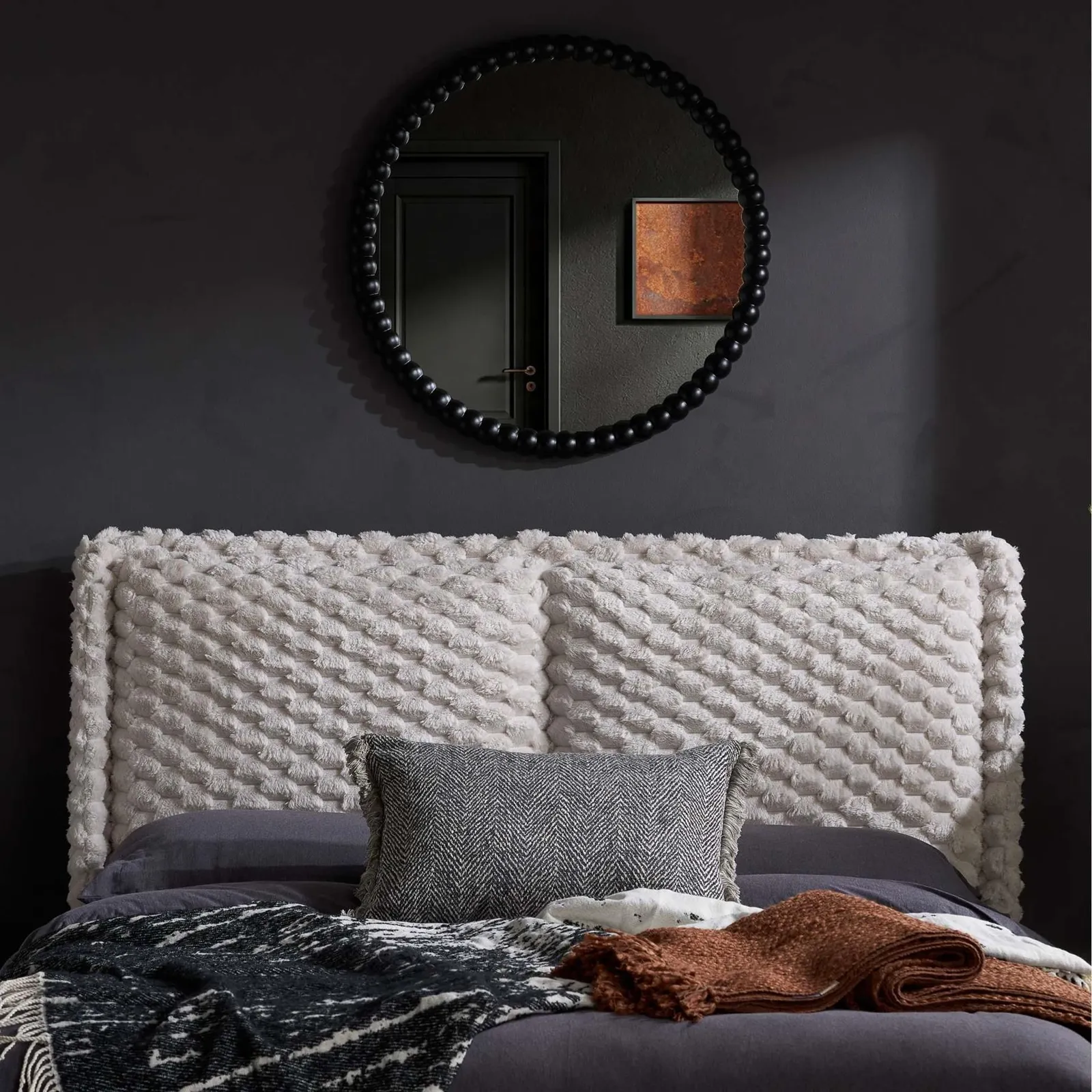 Birlea Tilly Off-White Faux Fur Bed Frame Double 3