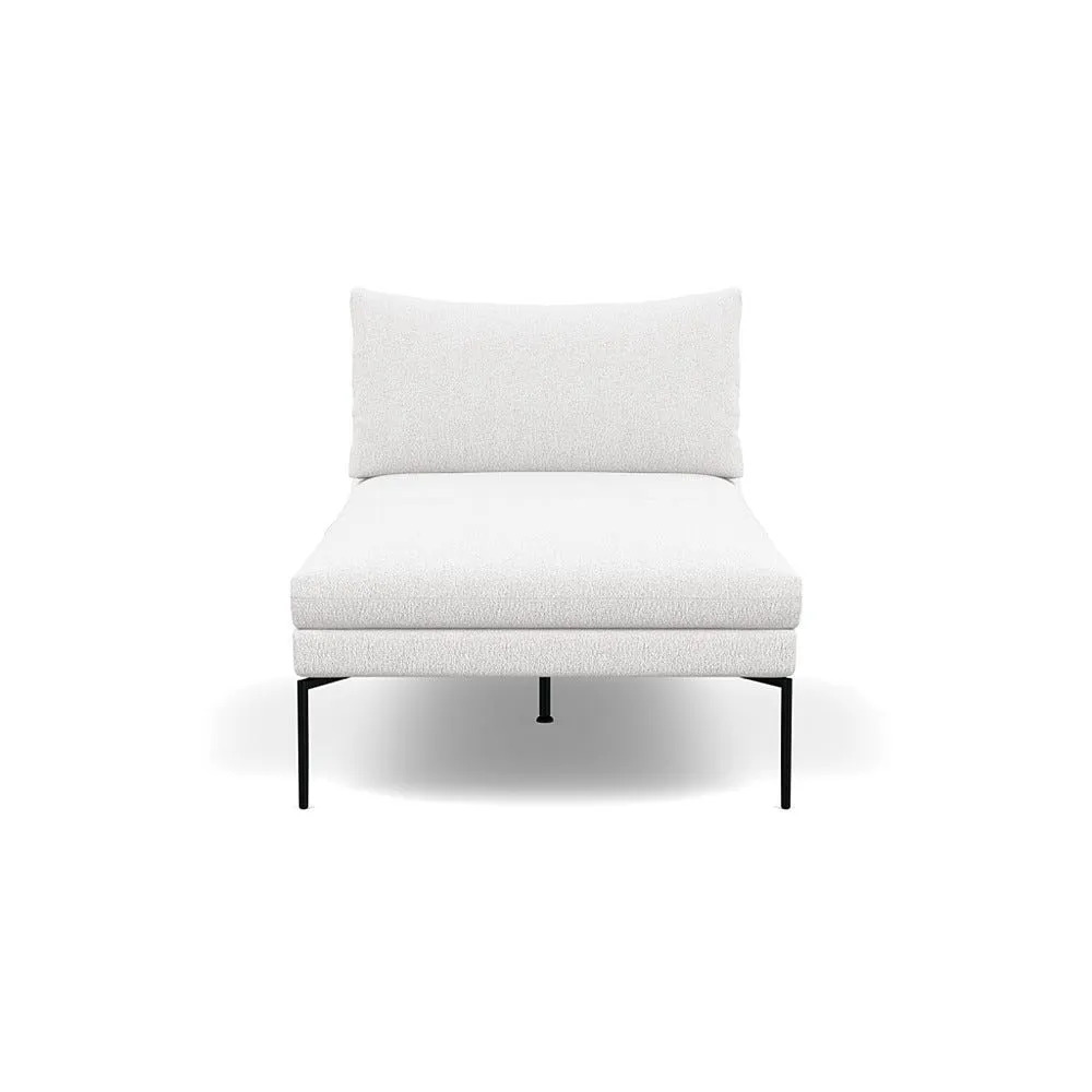 Heal's Matera Chaise Longue Loop Boucle Polar Black Feet 1