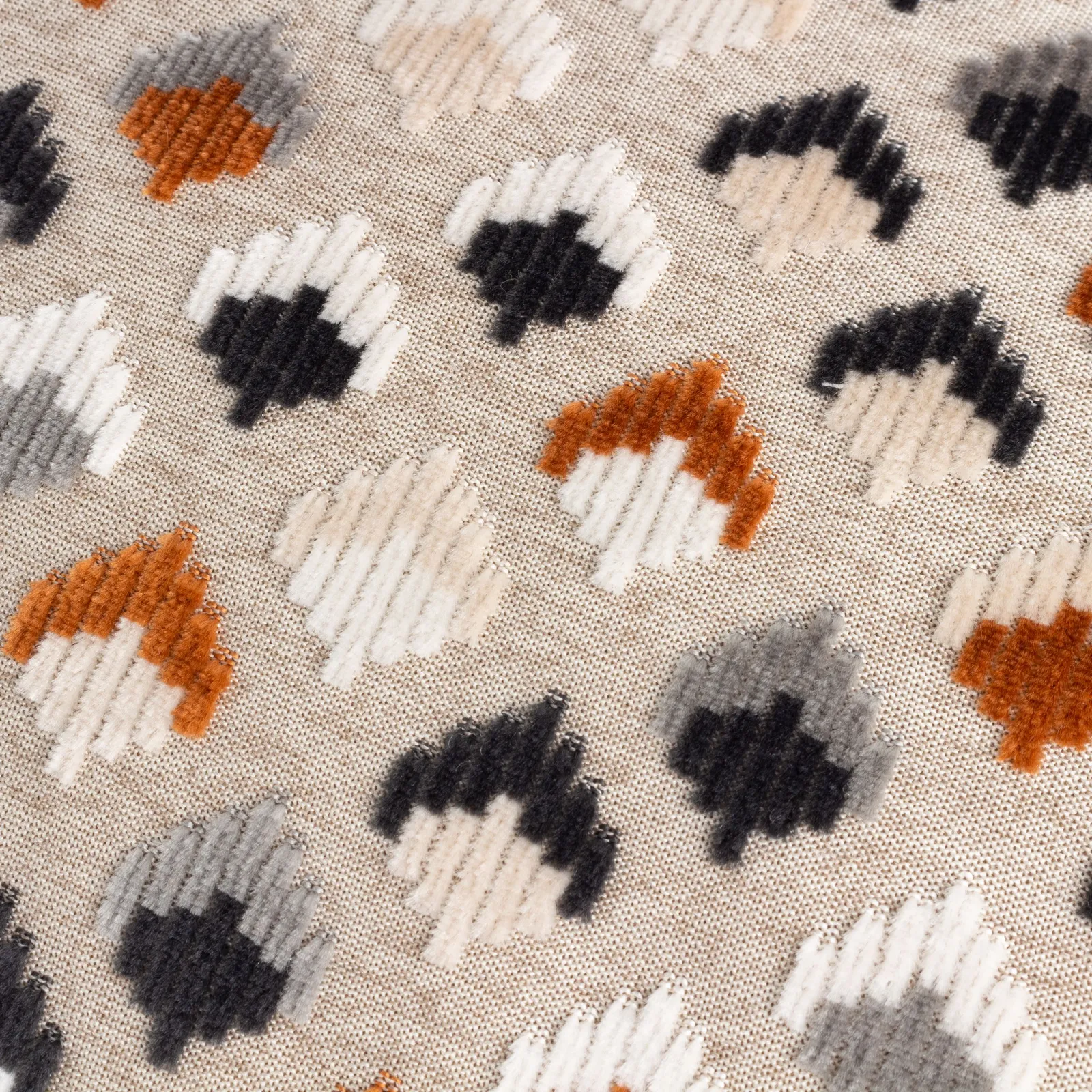 Paoletti Lexington Geometric Velvet Cushion in Orange 5