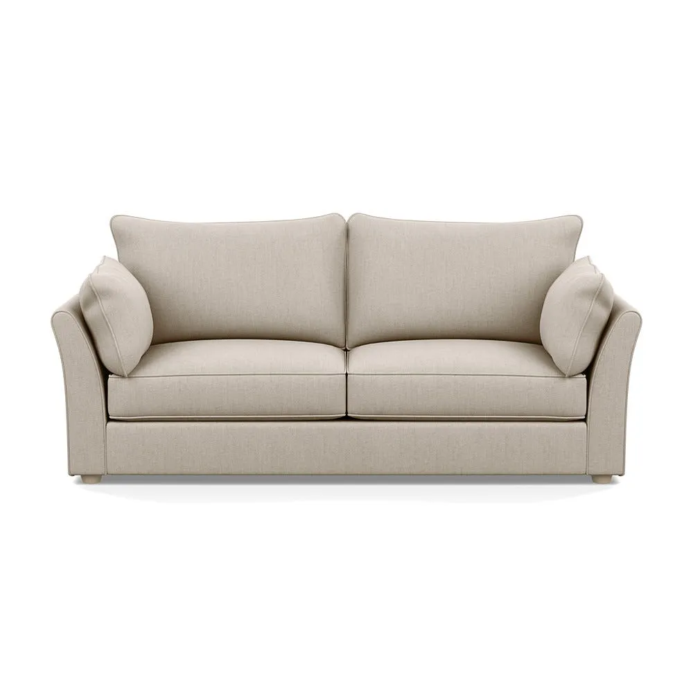 Heal's Tailor 4 Seater Sofa Broadweave Putty Natural Beech Feet 1