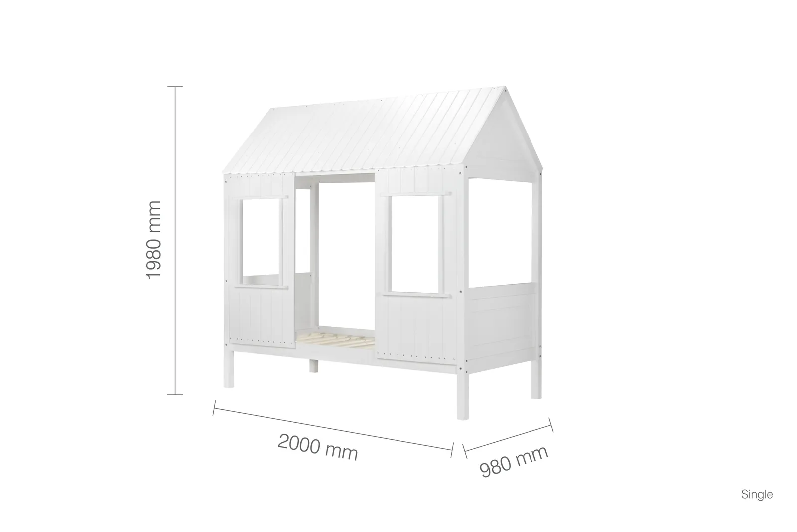 Birlea Treehouse Bed in White 4