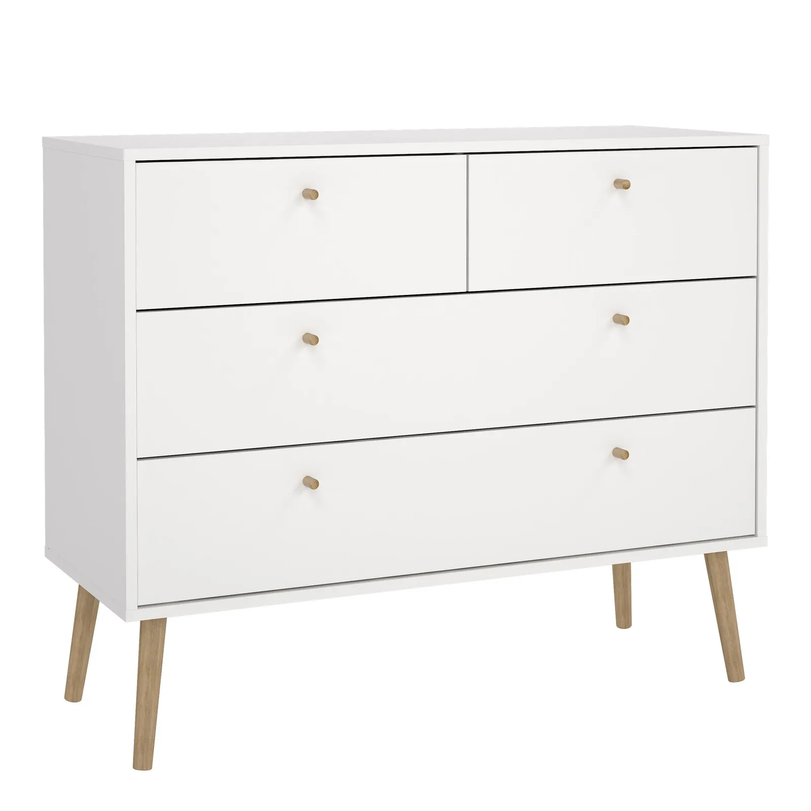 Furniture To Go Cumbria Chest 2 + 2 Drawers in White 2