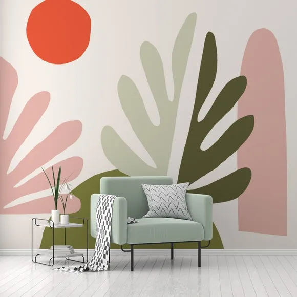 Elements Leaf Wall Mural 3