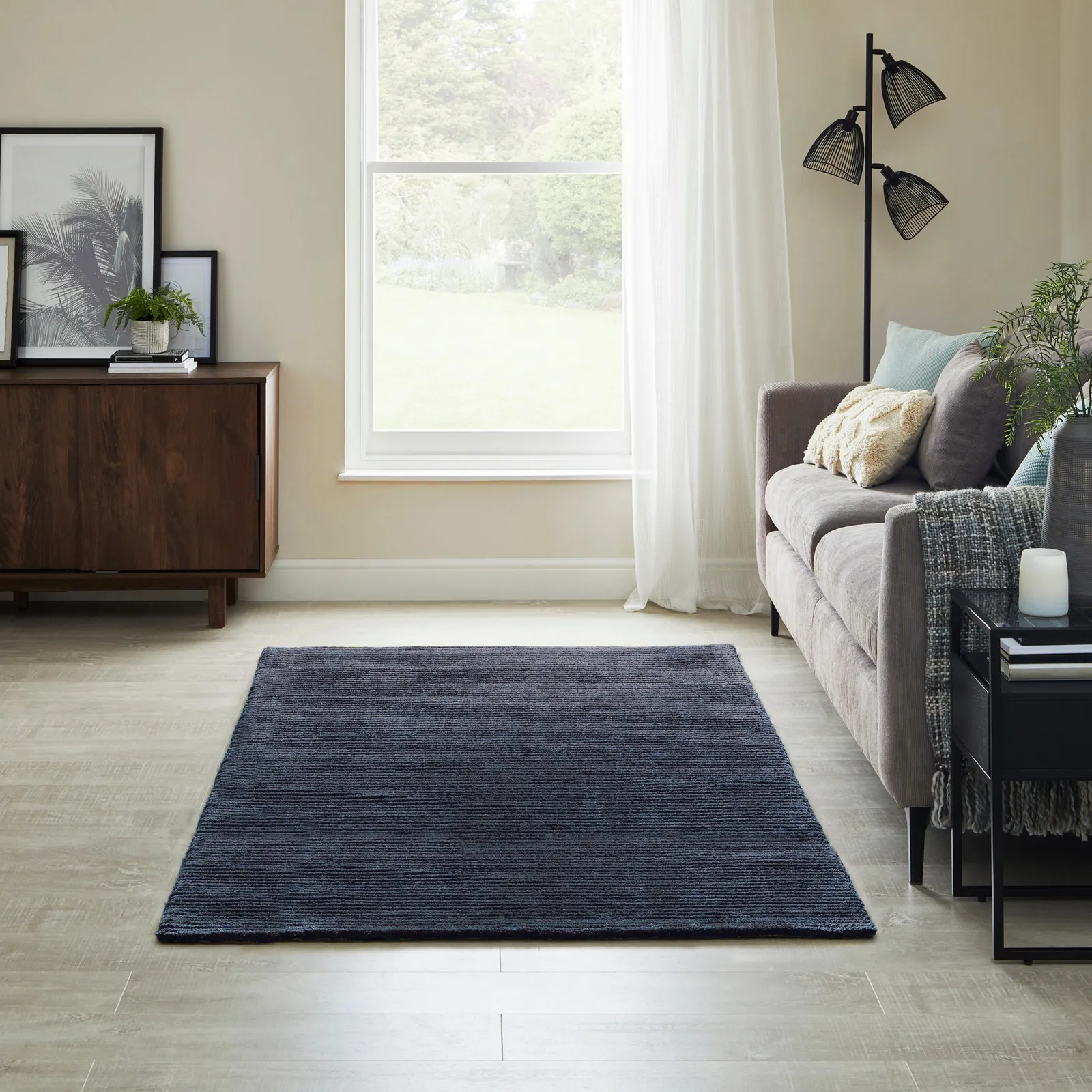Cord Rug Blue