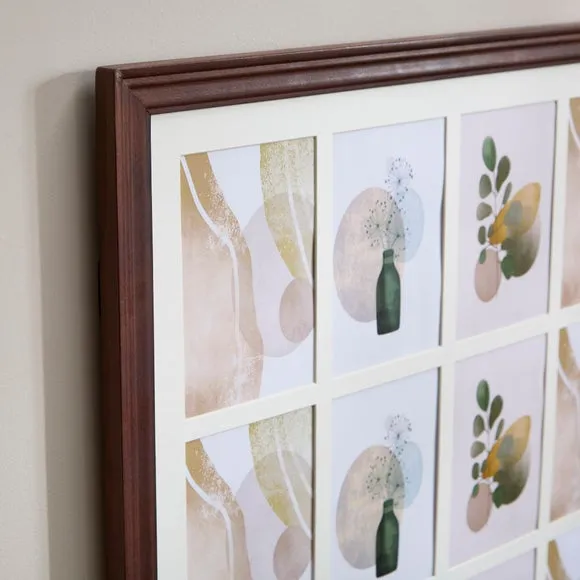 Mango Wood 16 Aperture Multi Photo Frame 3