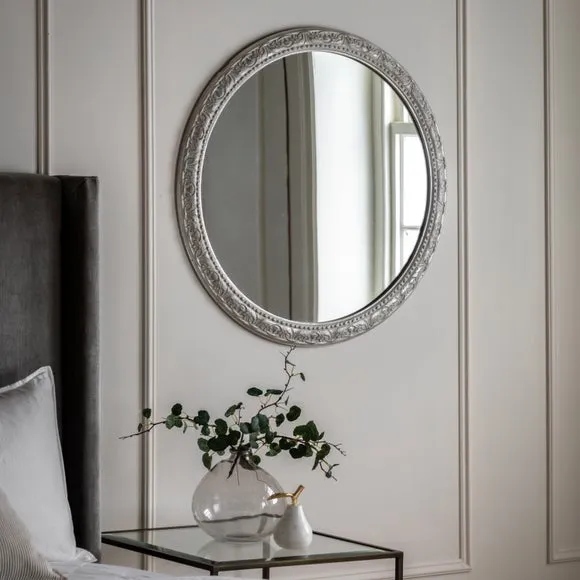 Cedar and Sage Valenza Round Wall Mirror