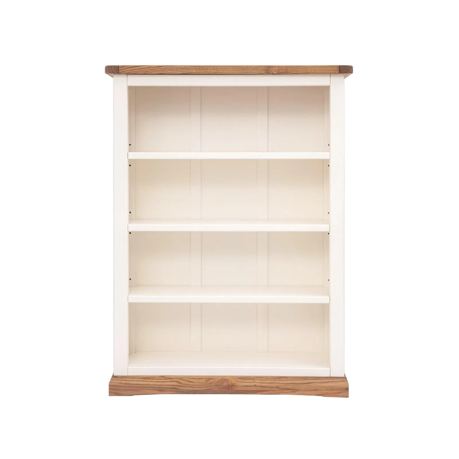 Cabinet Bits Bookcase with plinth 120x90x25cm in Off-White 1