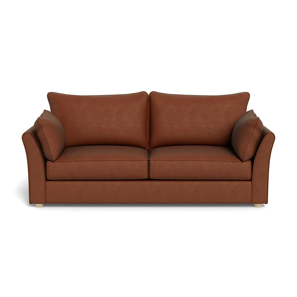 Heal's Tailor 4 Seater Sofa Smart Luxe Velvet Tawny Natural Feet 1