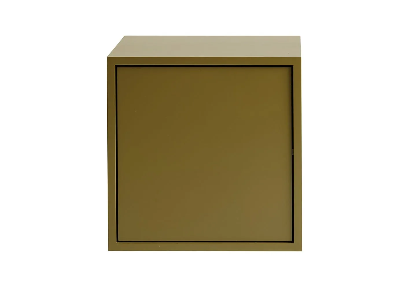 Muuto Stacked Storage System Module with Door Medium Brown Green