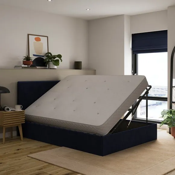 Olton Velvet Side Lift Ottoman Bed Frame 2