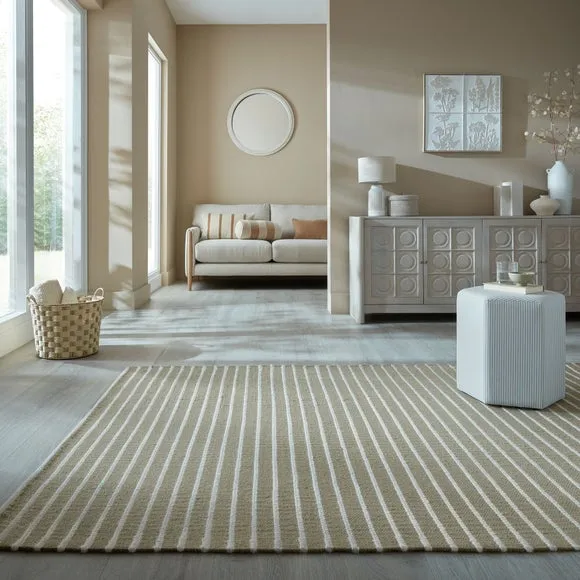 Seb Striped Wool Rug 1