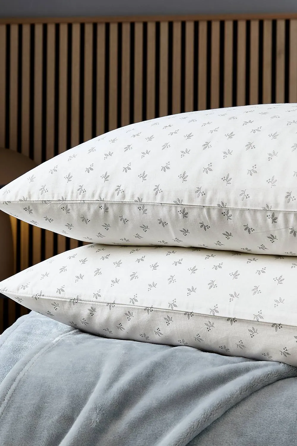 Helena Springfield 'Leaf Sprig' Duvet Cover Set in Grey 5