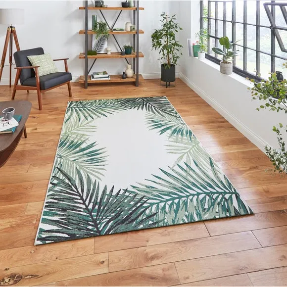 Miami Leaf Edge Indoor Outdoor Rug 2