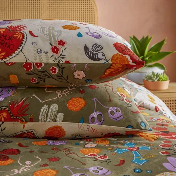 Riviera La Vida 144 Thread Count Reversible Duvet Cover & Pillowcase Set 4