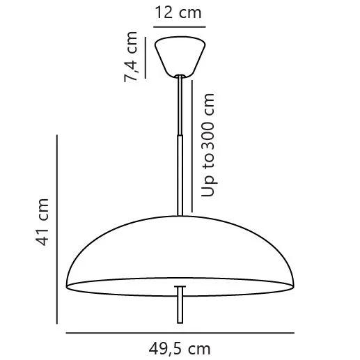 Nordlux Versale Pendant Light Black Metal Dining Room E27 Mains 50cm 6