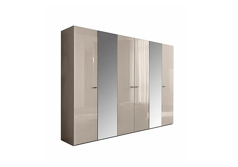 Livia 6 Door Wardrobe with Mirrors
