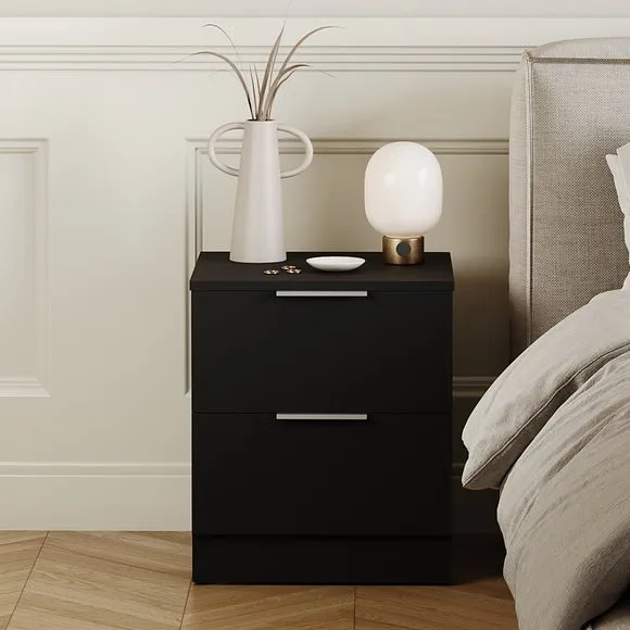 Hayes 2 Drawer Bedside Table 2