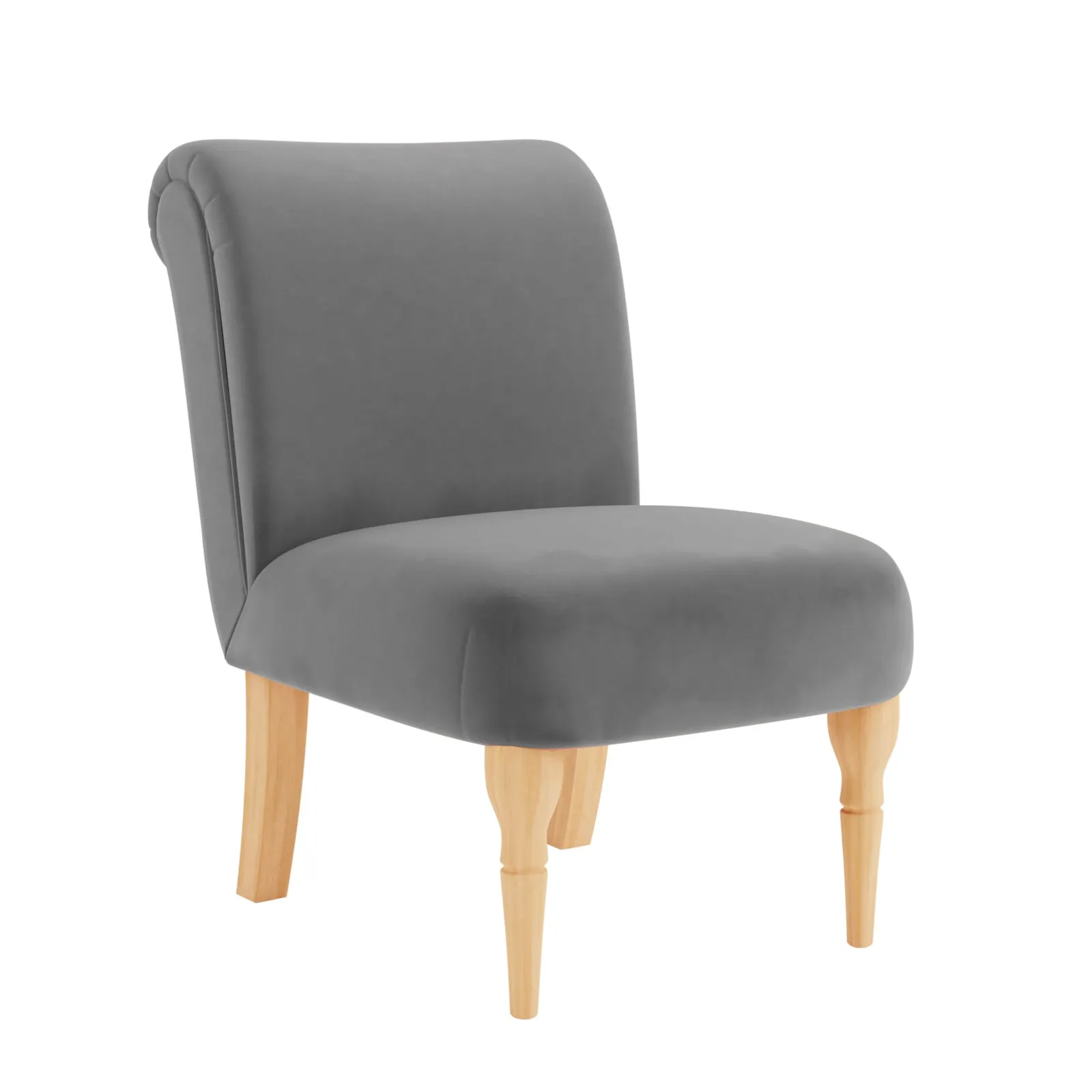 Bella Velvet Chair Grey