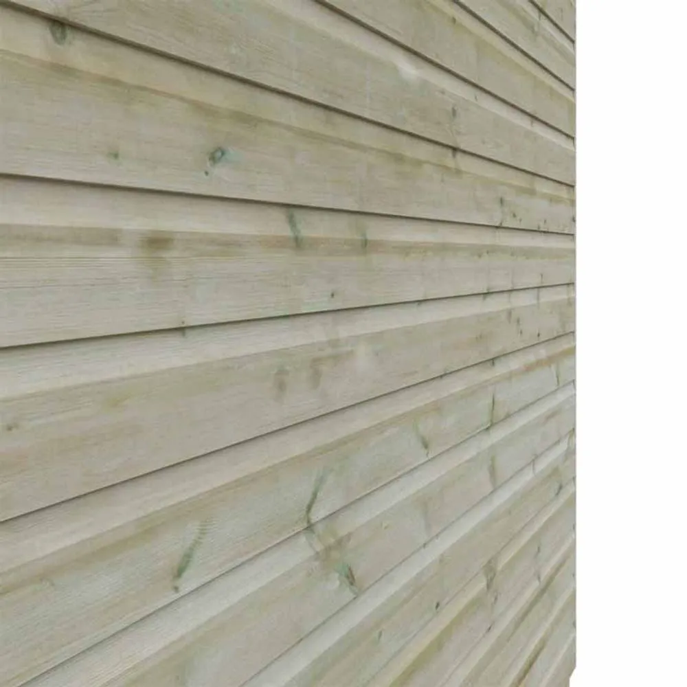 Buttercup Farm 6 x 6 Feet Tanalised Octagonal 16mm Shed - Solid Wood/Softwood/Pine in Natural 3