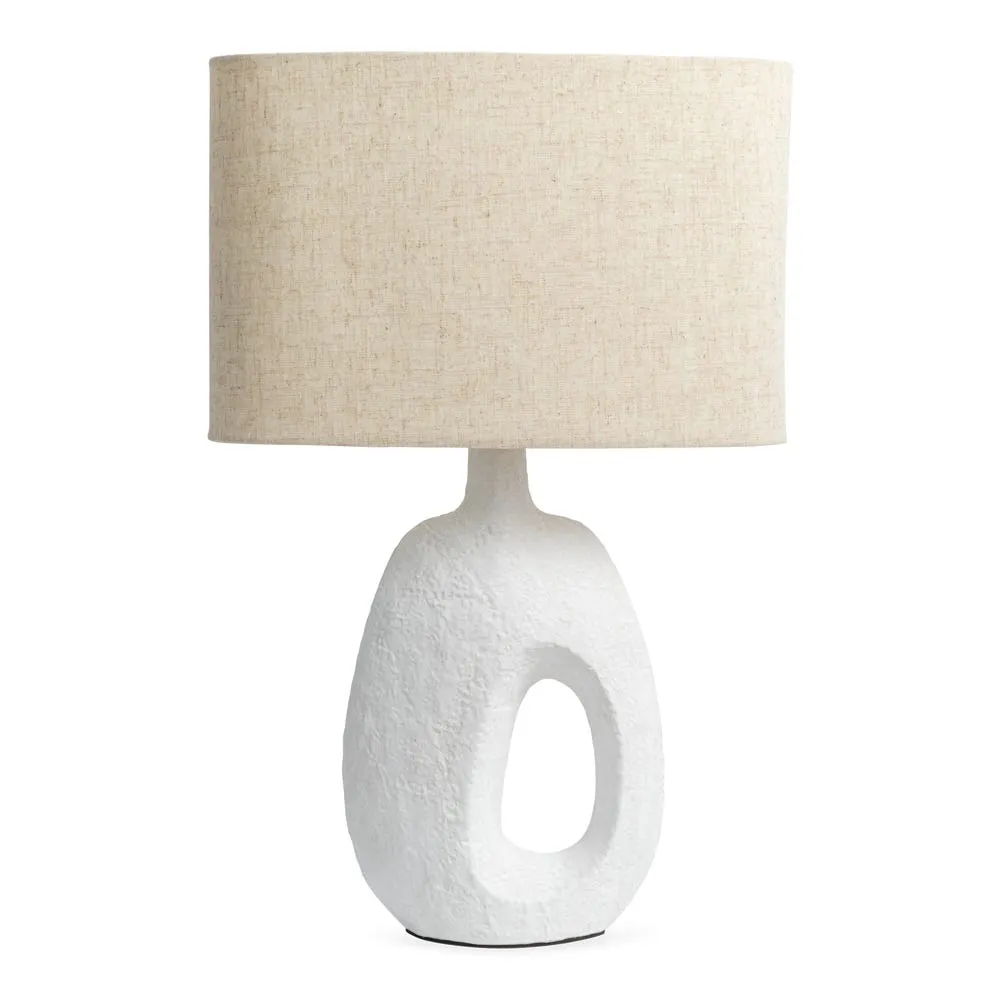 Heal's Kinloch Ceramic Table Lamp White 2