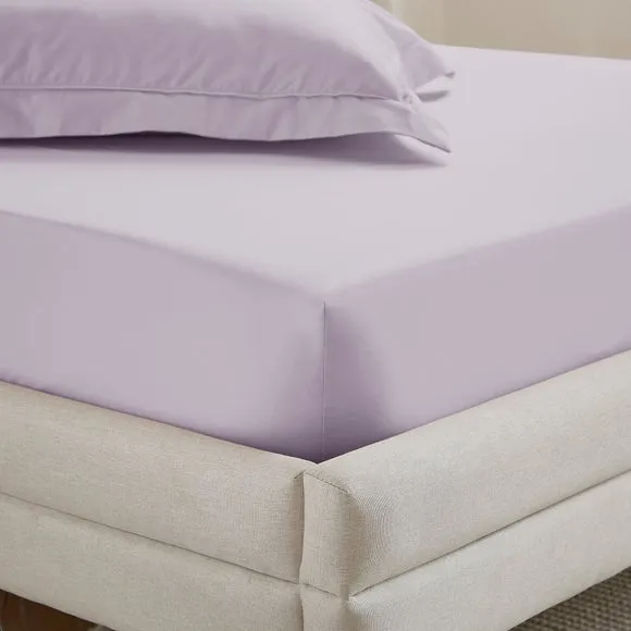 Dorma Crisp & Fresh 400 Thread Count Egyptian Cotton Percale Fitted Sheet 1